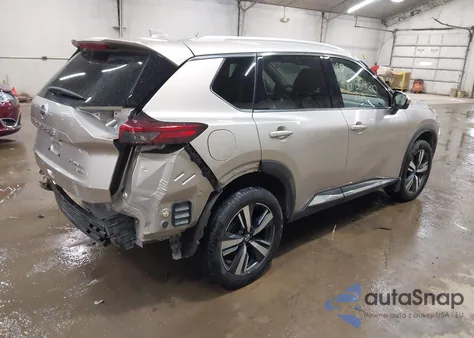 2021 Nissan Rogue Platinum Intelligent Awd from USA, damaged, VIN JN8AT3DD3MW318681